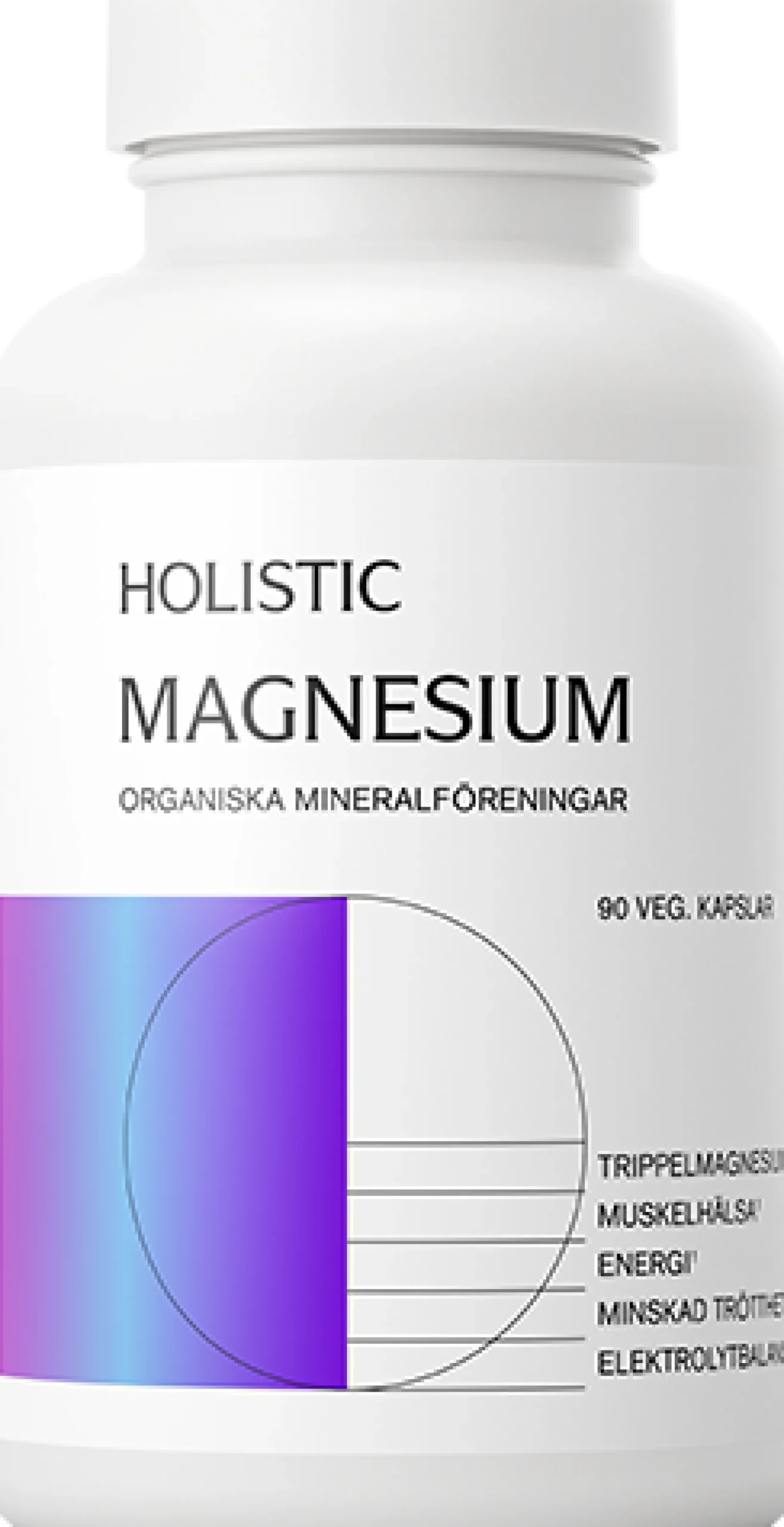 Holistic Magnesium Komplex 120mg 90 vegetabiliska kapslar