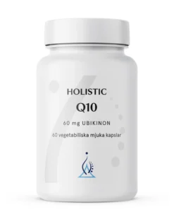 Holistic Q10 Coenzyme 60 mg 60 vegetabiliska mjuka kapslar