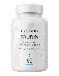 Holistic Taurin 500 mg 90 Vegetabiliska kapslar