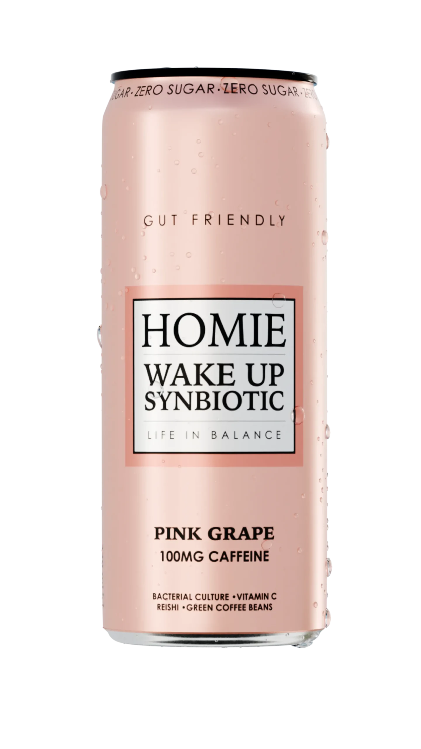 HOMIE Wake Up Synbiotic Pink Grapefruit 330 ml