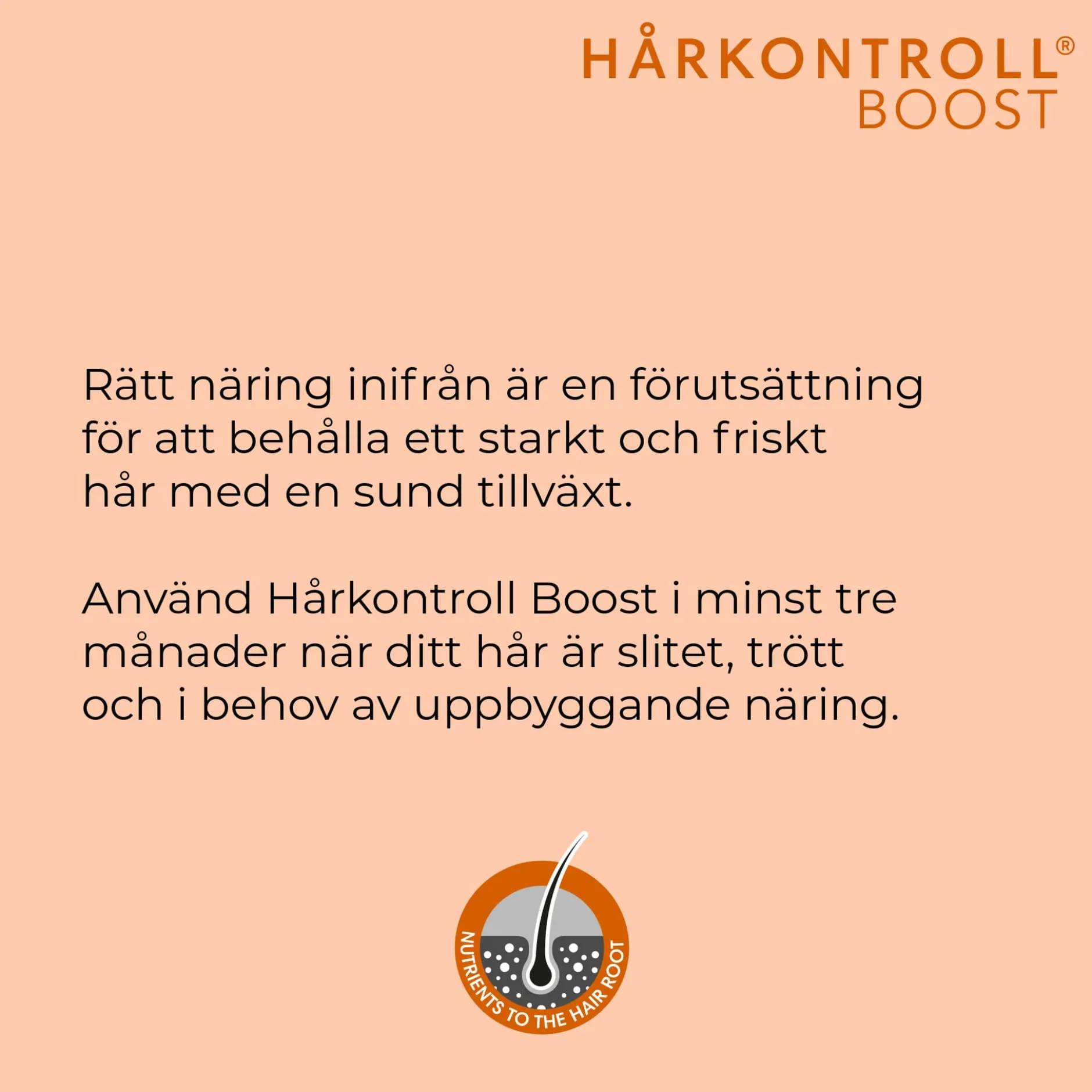 Hårkontroll Boost 60 st