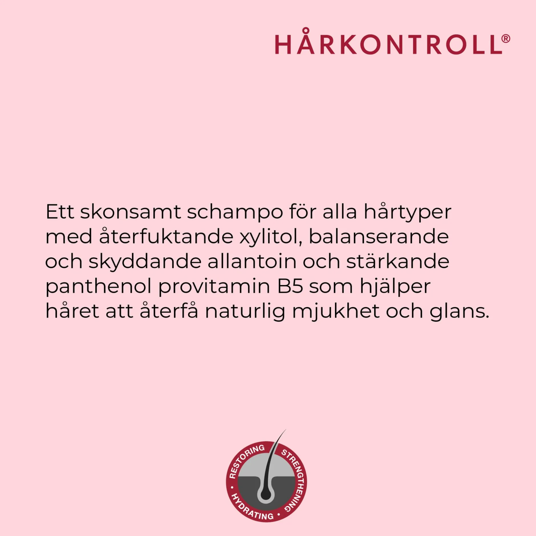 Hårkontroll Hydrating & Restoring Shampoo 200 ml