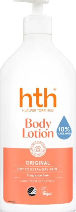 HTH Original Body Lotion Dry & Extra Dry Skin Oparfymerad 400 ml