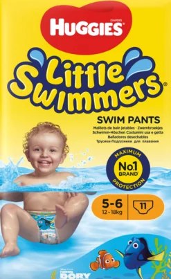 Huggies Little Swimmers Simblöja Stl 5-6 (12-18kg) 11 st