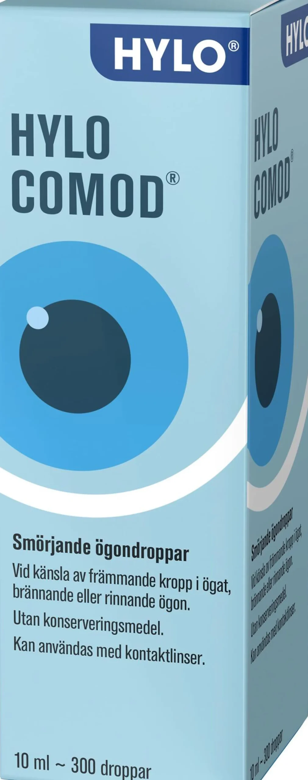 HYLO COMOD Smörjande ögondroppar vid brännande känsla 10ml
