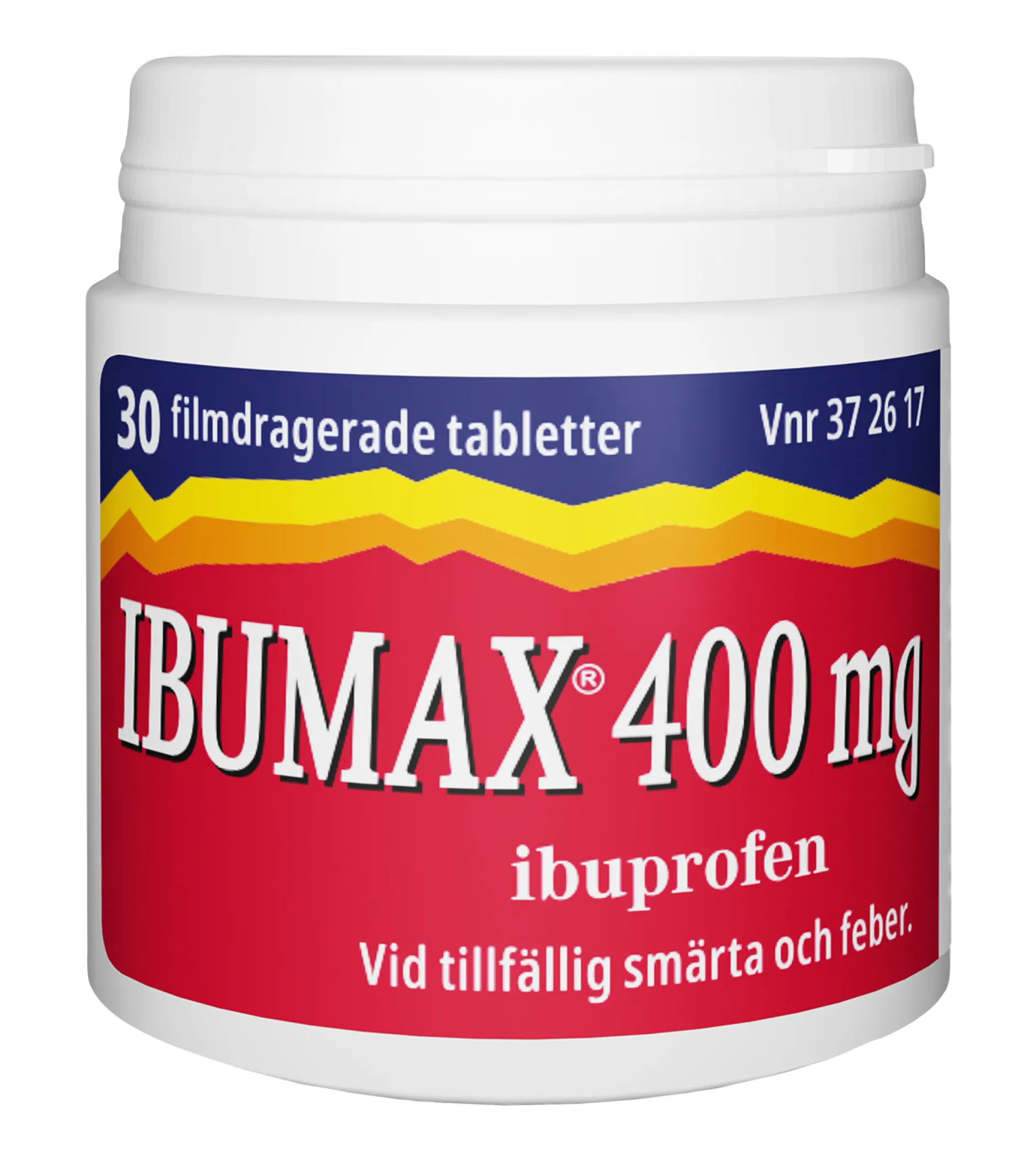 Ibumax 400 mg Ibuprofen Burk 30 tabletter