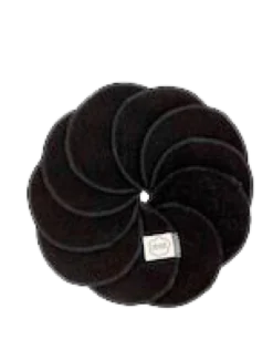 Imse Dubbelsidiga Bomullspads Black 10 st