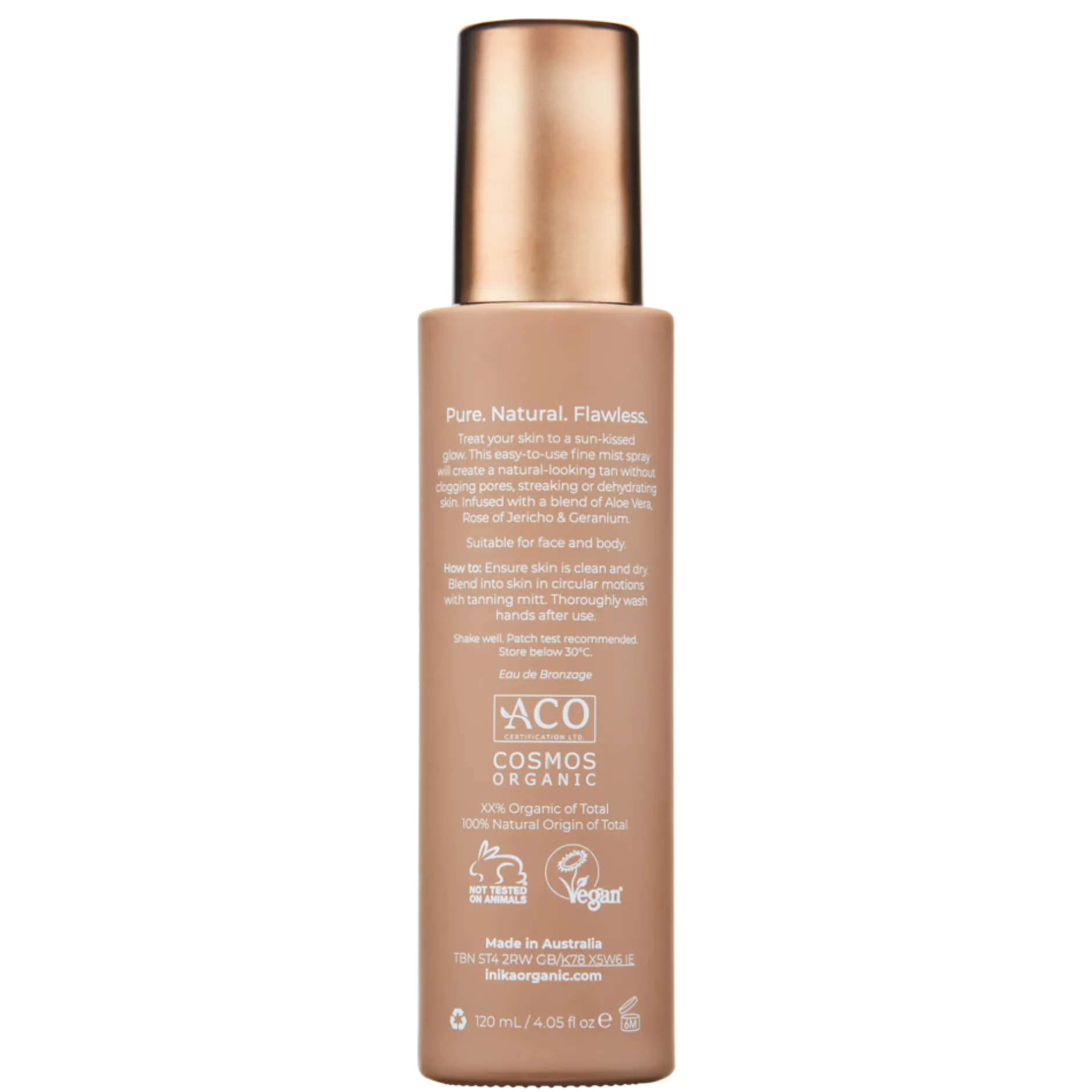 INIKA Organic Natural Tanning Mist 120 ml