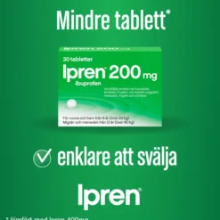 Ipren 200mg Ibuprofen 30 tabletter