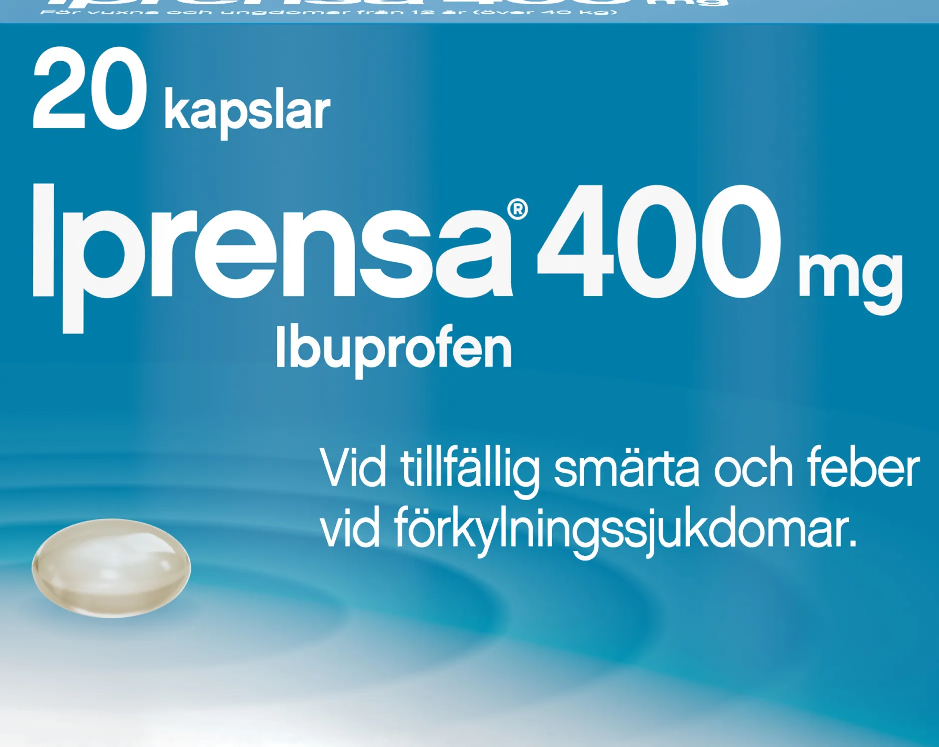 Iprensa 400mg Ibuprofen 20 mjuka kapslar