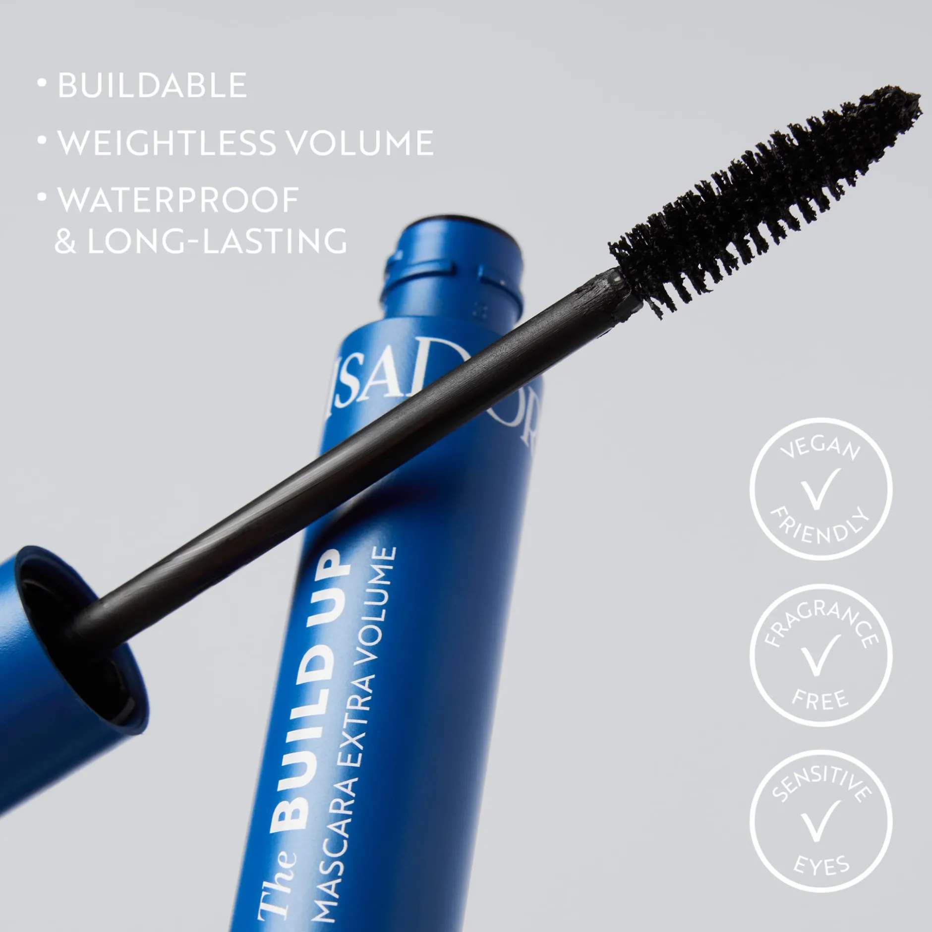 IsaDora Build Up Mascara Extra Volume Waterproof 01 Black 10 ml