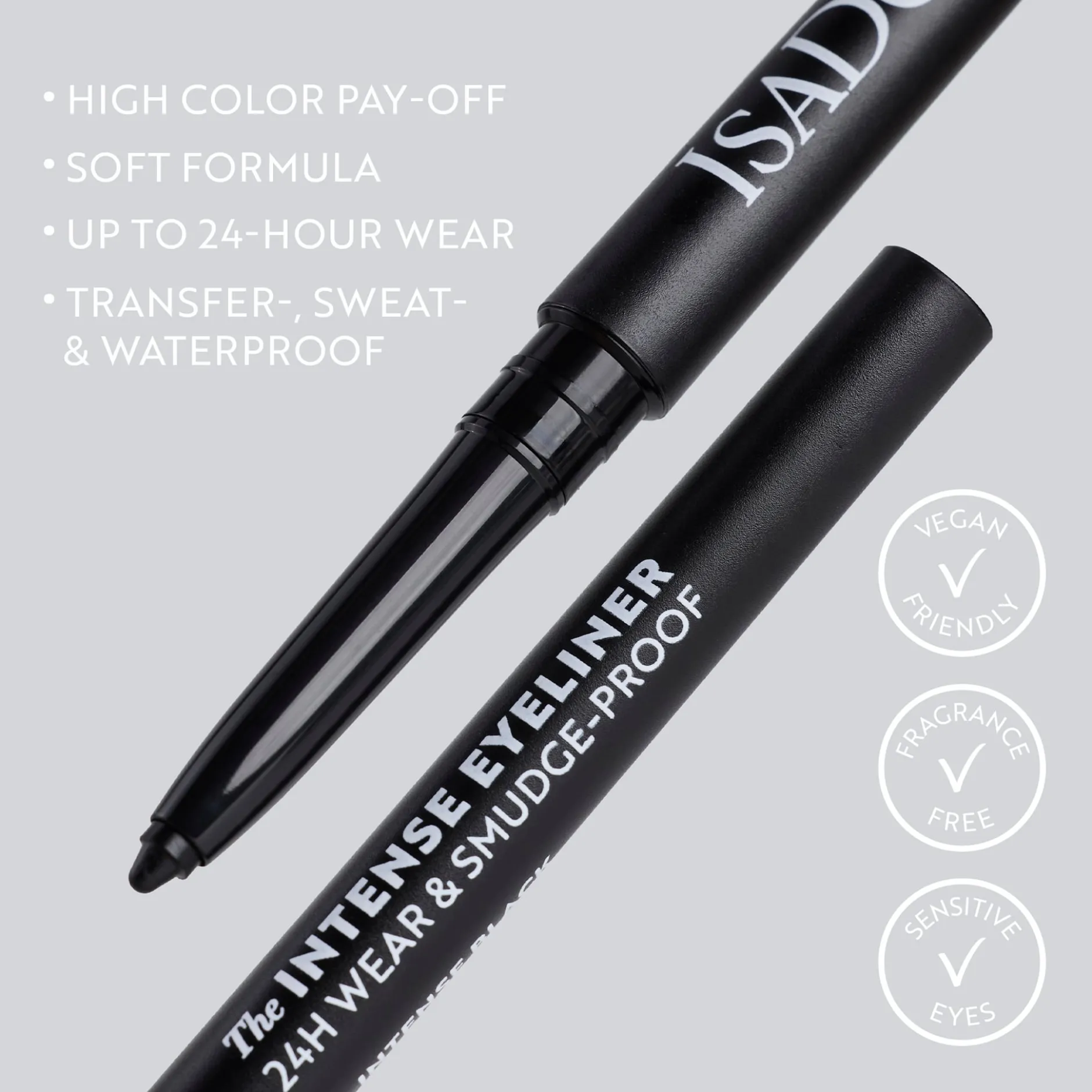 Isadora The Intense Eyeliner 24H Wear & Smudge-proof 61 Black Brown