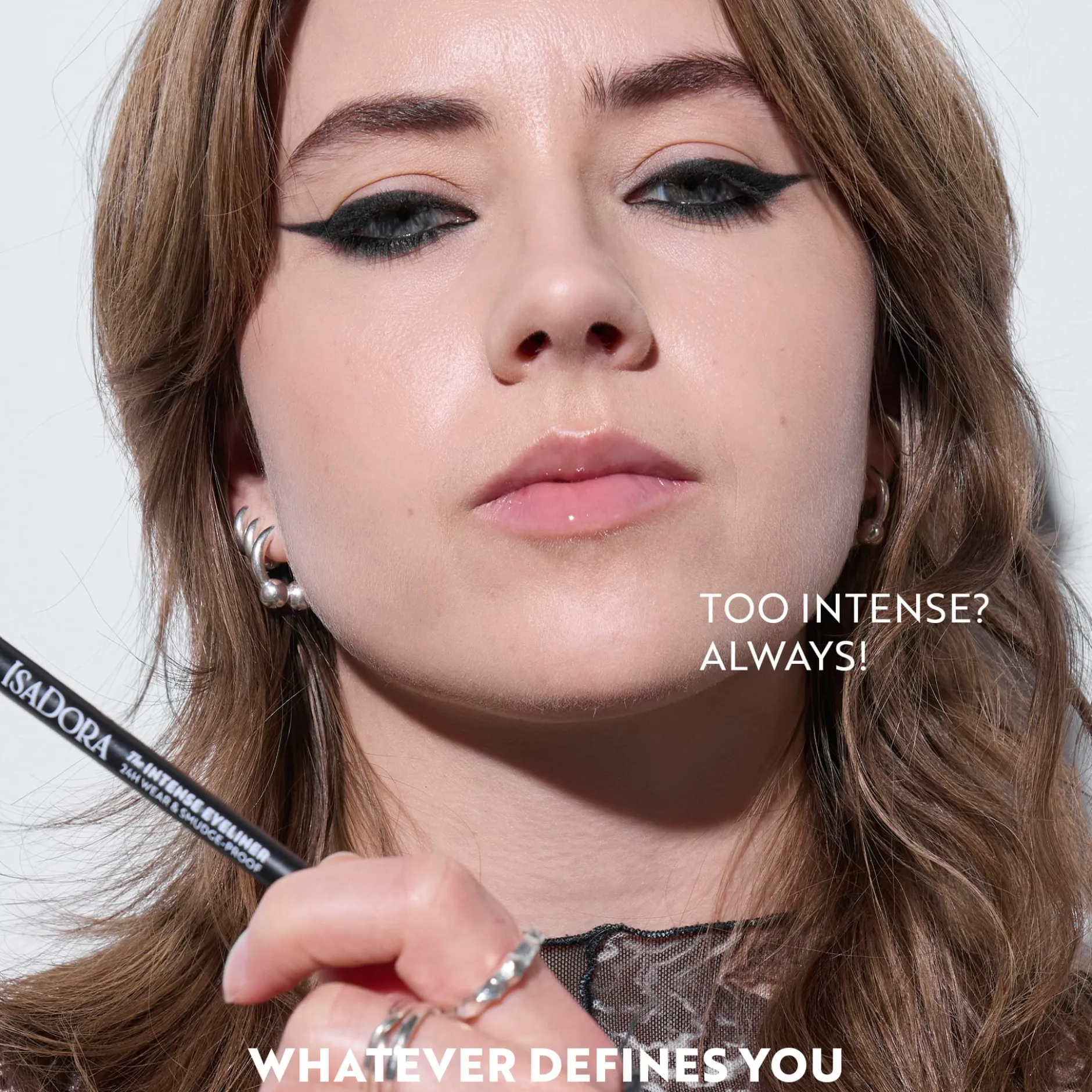 Isadora The Intense Eyeliner 24H Wear & Smudge-proof 61 Black Brown