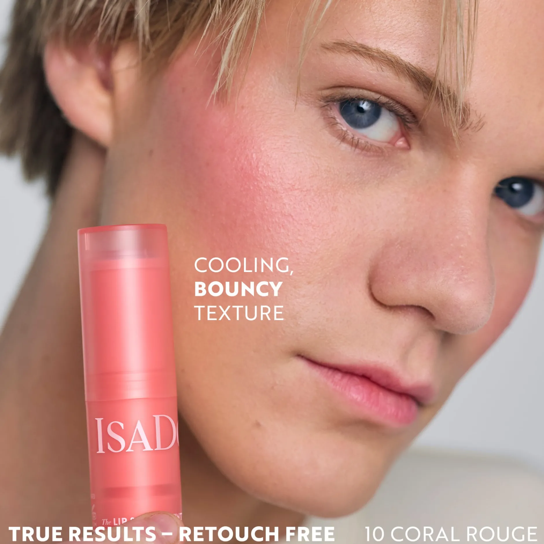 Isadora The Lip & Cheek Tint Cooling Jelly Stick 10 Coral Rouge