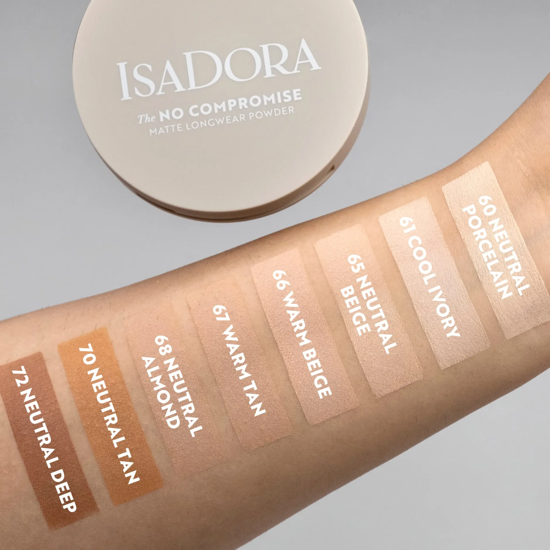 Isadora The No Compromise Matte Longwear Powder 72 Neutral Deep