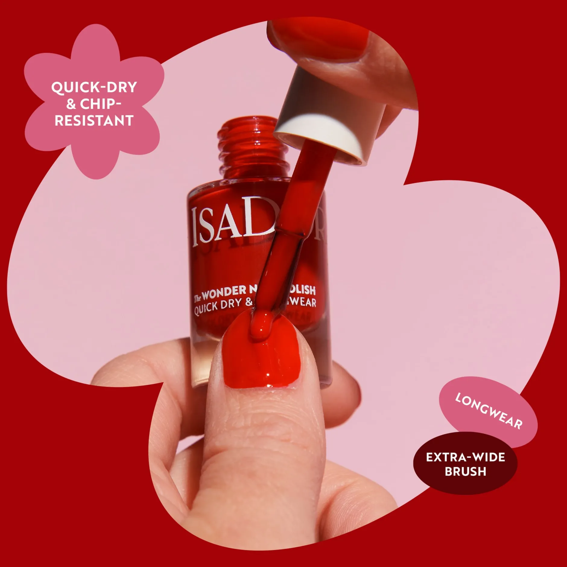 Isadora The Wonder Nail Polish Quick dry & Longwear 132 Intense Rust