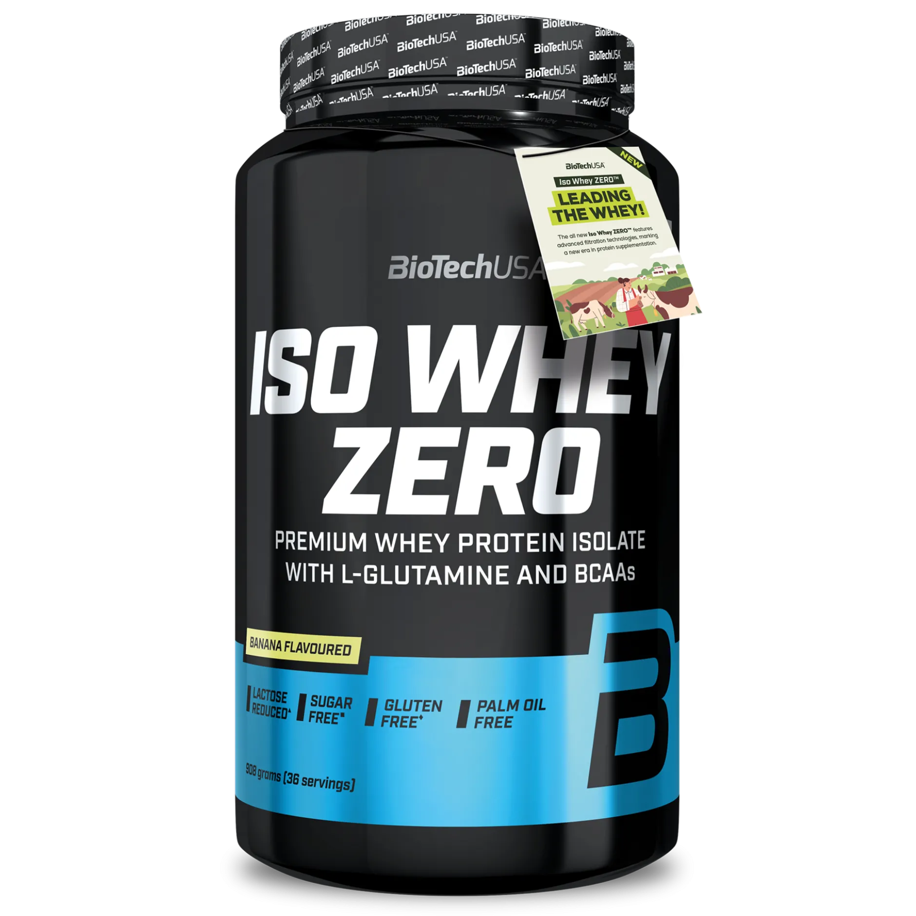 Iso Whey Zero Laktosreducerat Vassleproteinisolat Banan 908 g