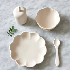 Jack o Juno Little Poppy Dining Set Cream