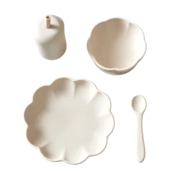 Jack o Juno Little Poppy Dining Set Cream
