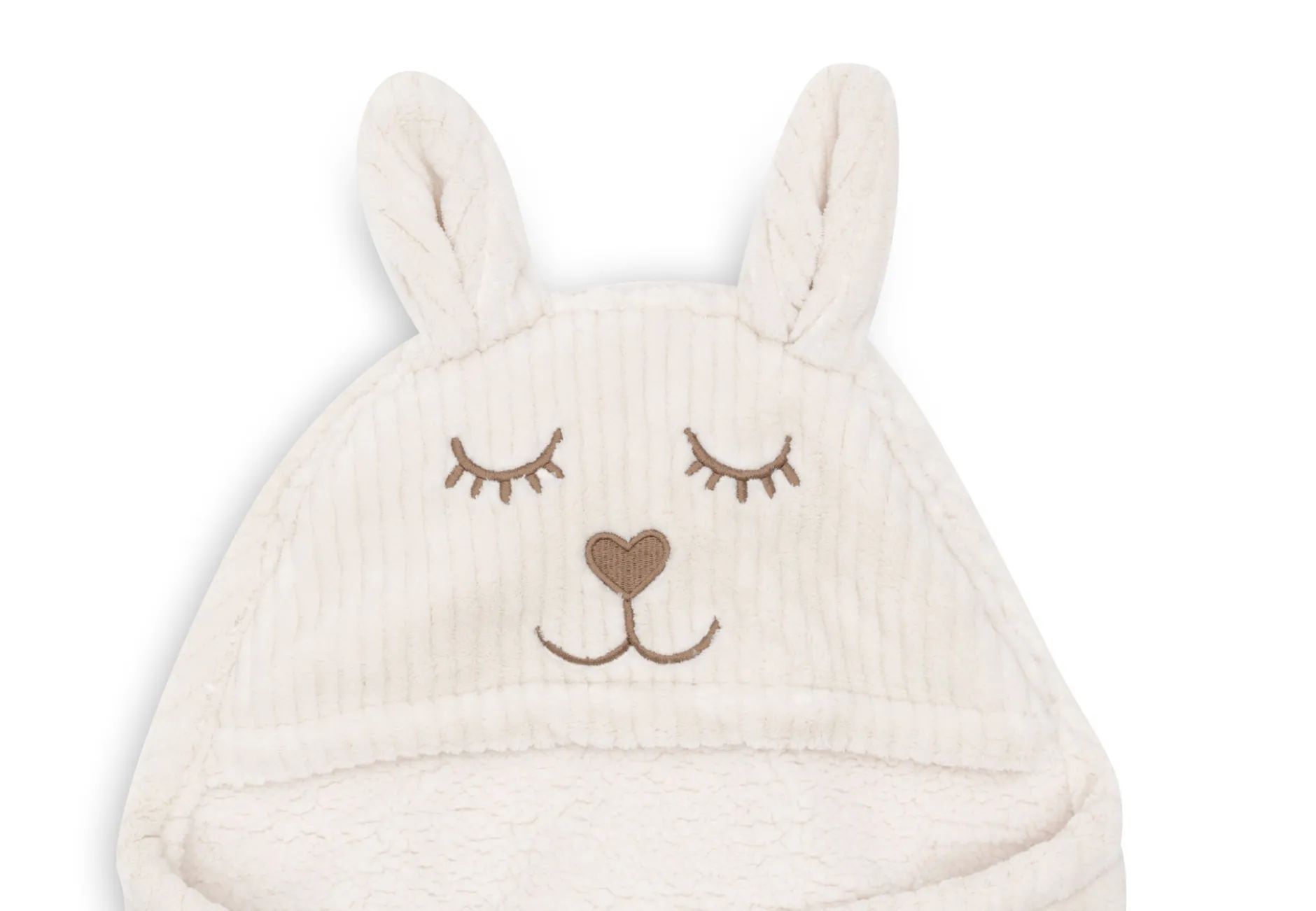 Jollein Omlottåkpåse Bunny Cloudy Rib Oatmeal