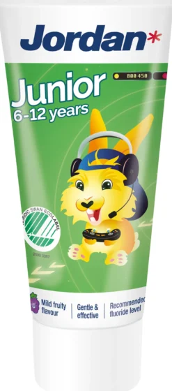 Jordan Junior tandkräm 6-12 år 50 ml - Blandade färger