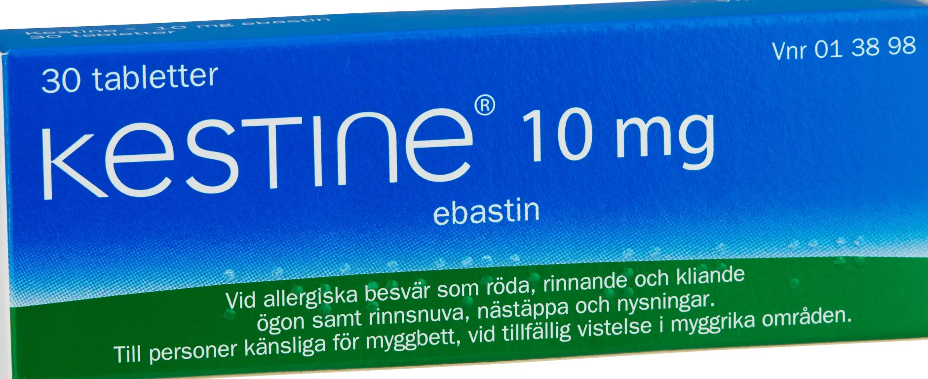 Kestine 10 mg ebastin 30 tabletter