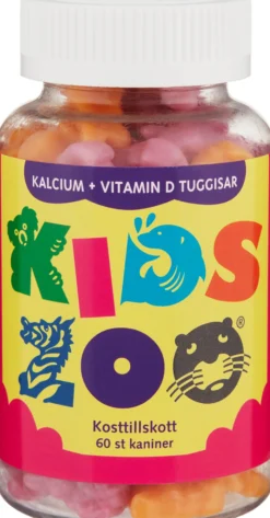 KidsZoo Kalcium+Vitamin D 60 tuggtabletter