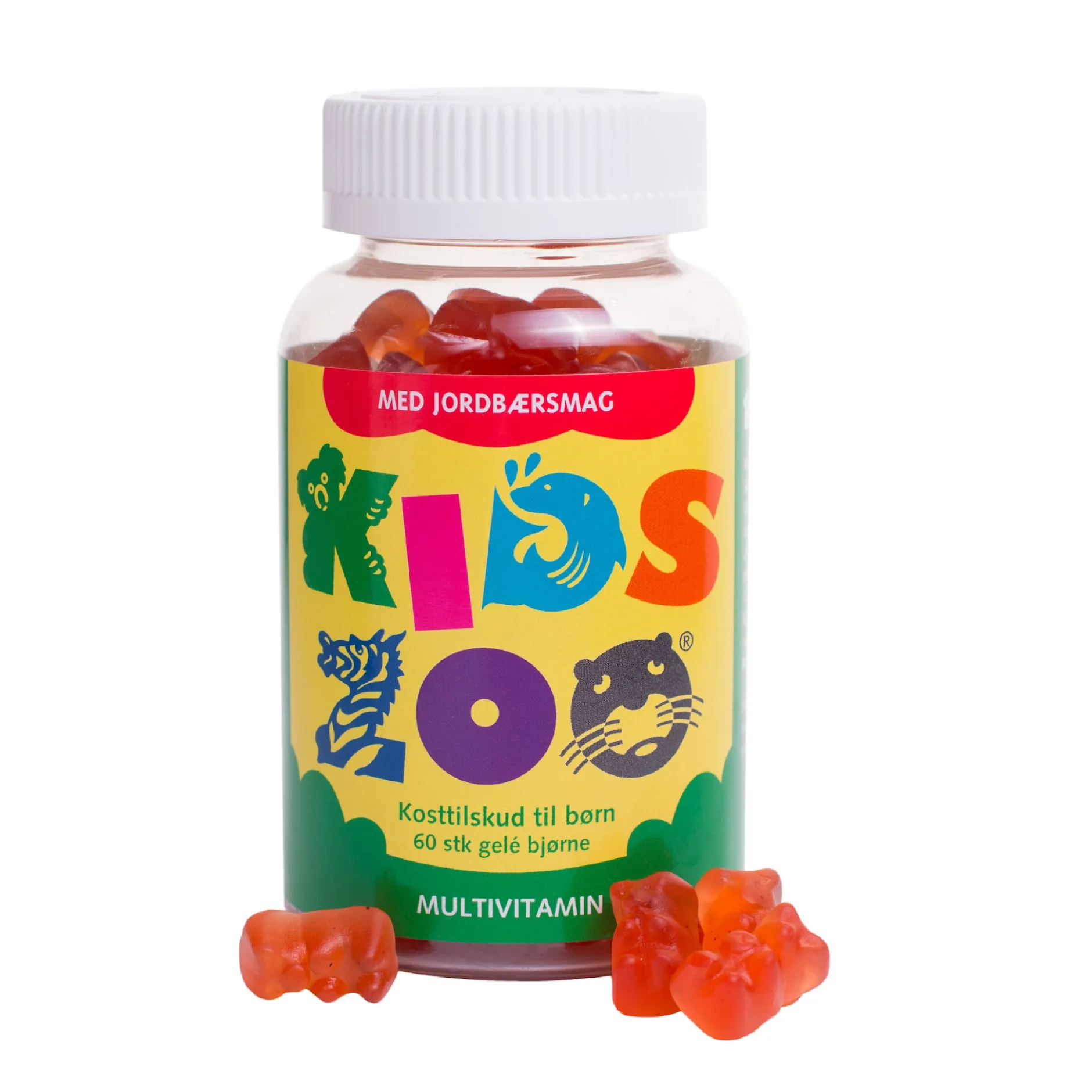 KidsZoo Multivitamin Jordgubbssmak 60 tuggtabletter