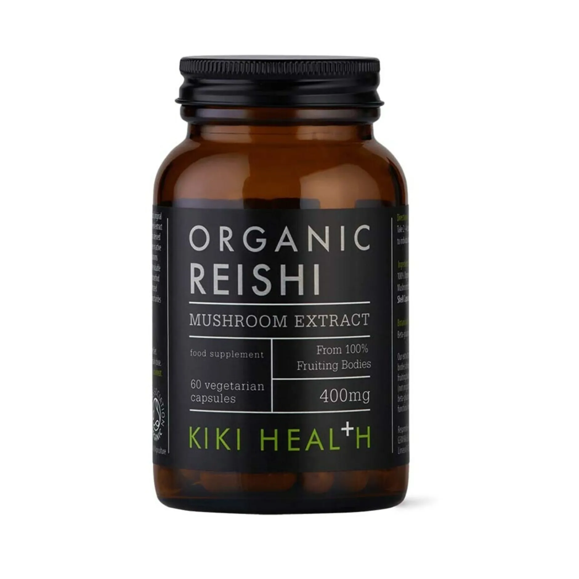 Kiki Health Organic Reishi Extract Mushroom 60 kapslar
