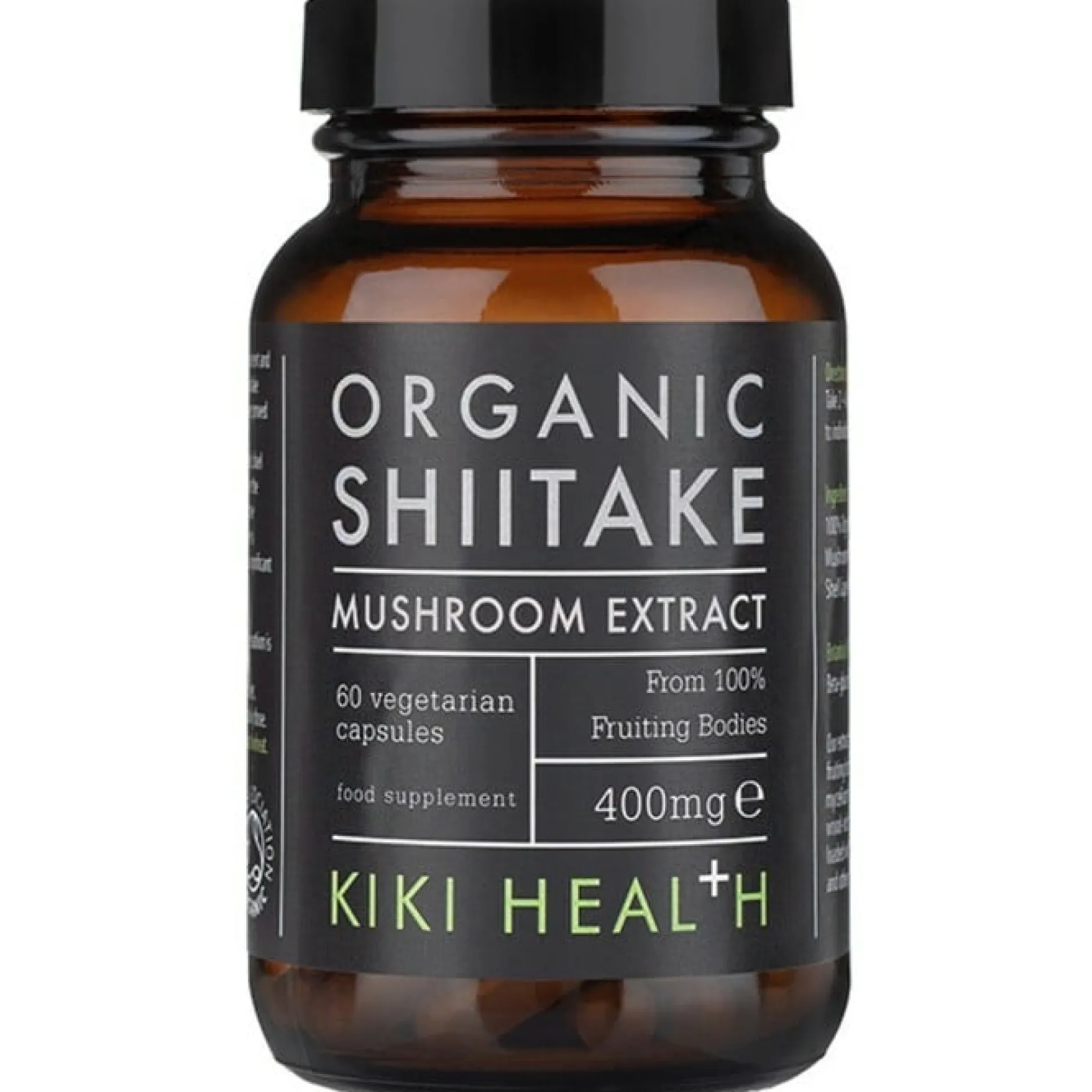 Kiki Health Organic Shiitake Extract Mushroom 60 kapslar