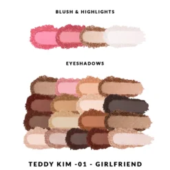KimChi Chic Beauty Teddy Kim Palette GirlFriend 7,2 g