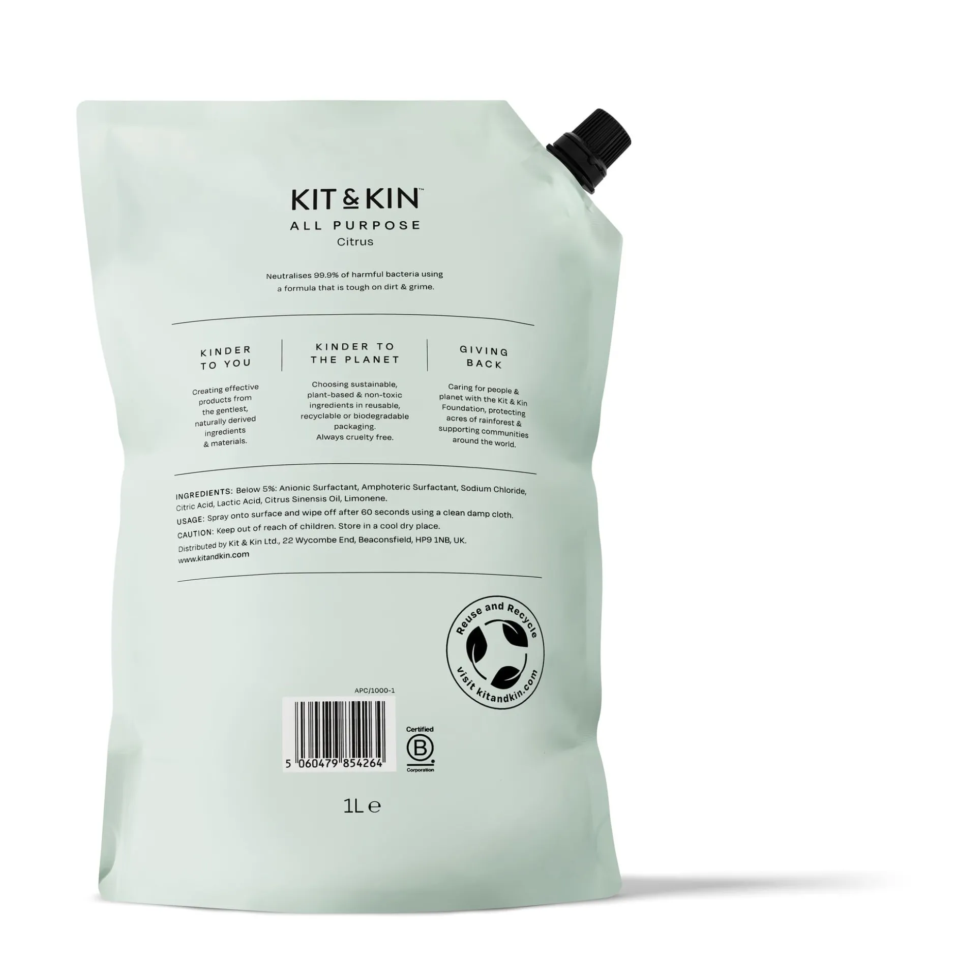 Kit & Kin Allrengöring Citrus Refill 1 liter