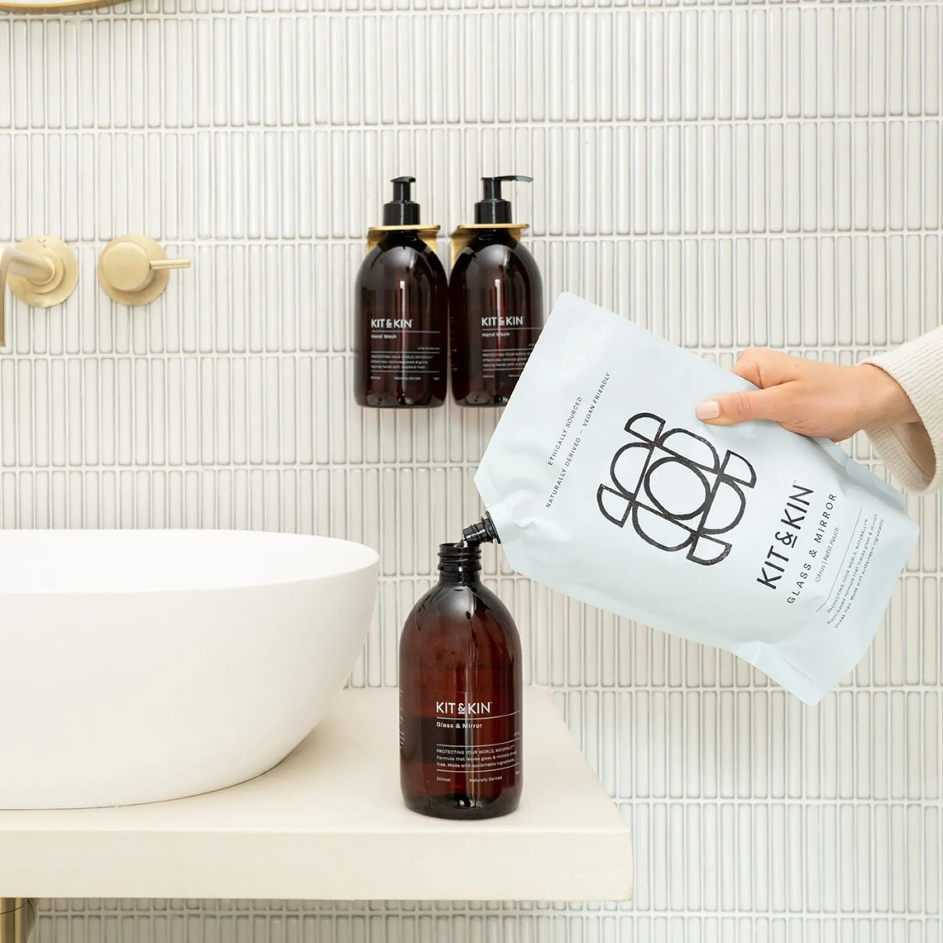 Kit & Kin Glasrengöring Grapefrukt 500 ml