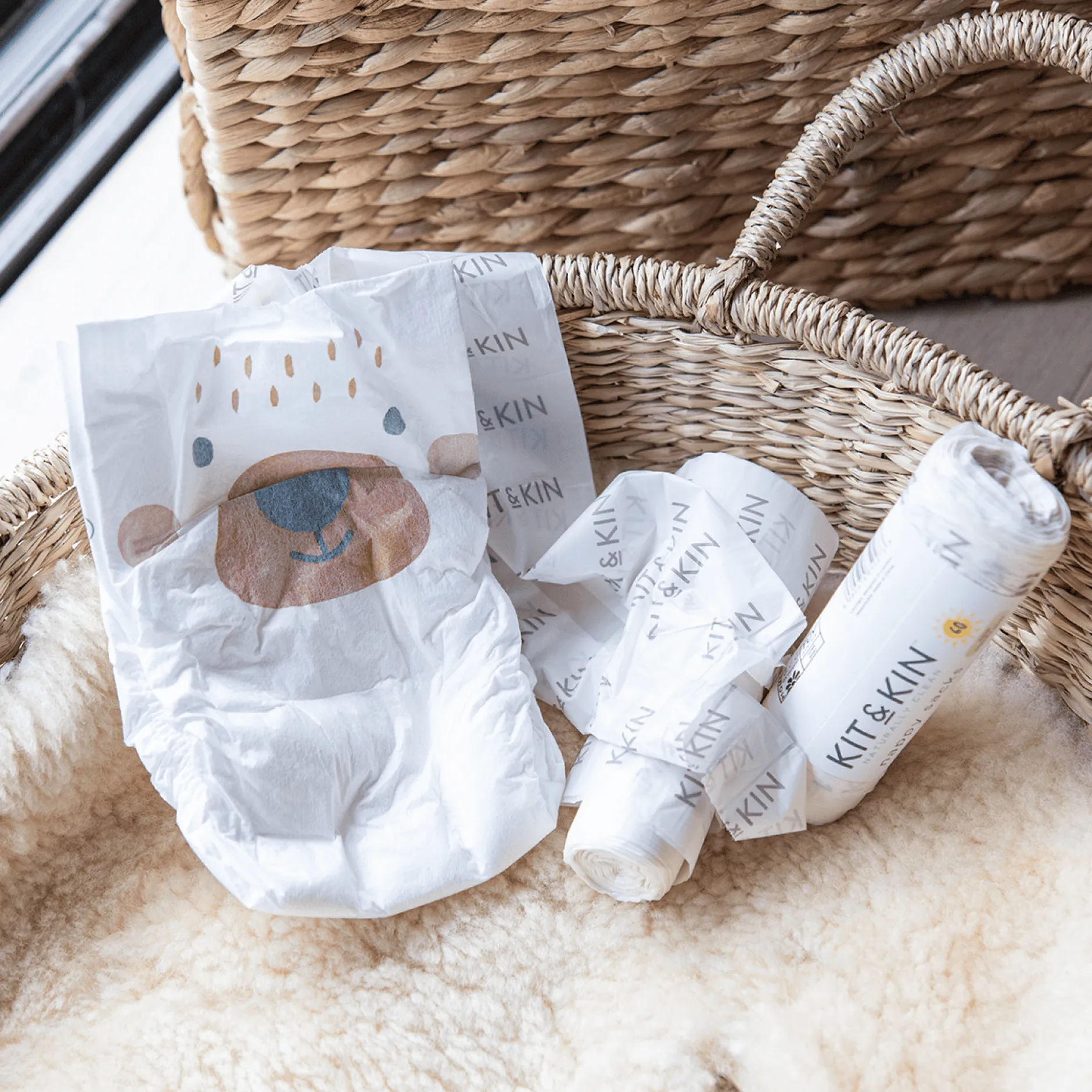 Kit & Kin Hypoallergena Blöjor Stl 3: 6-10 kg 32 st