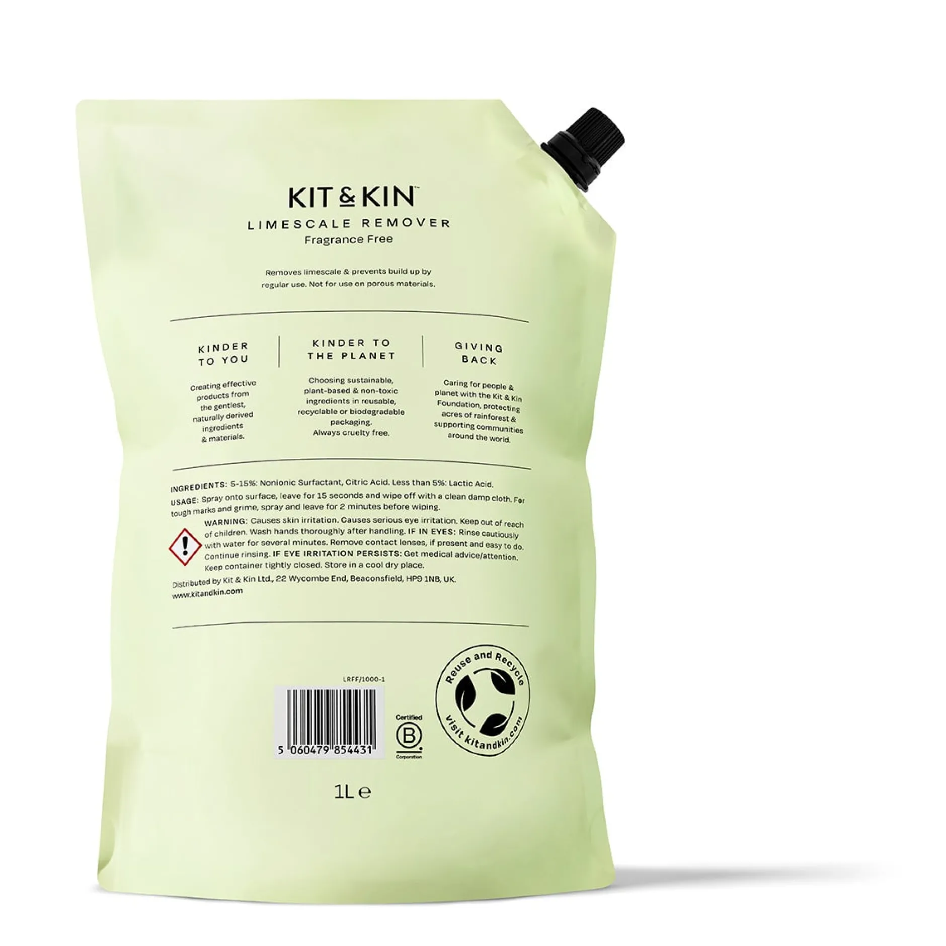 Kit & Kin Kalkborttagning Refill 1 liter