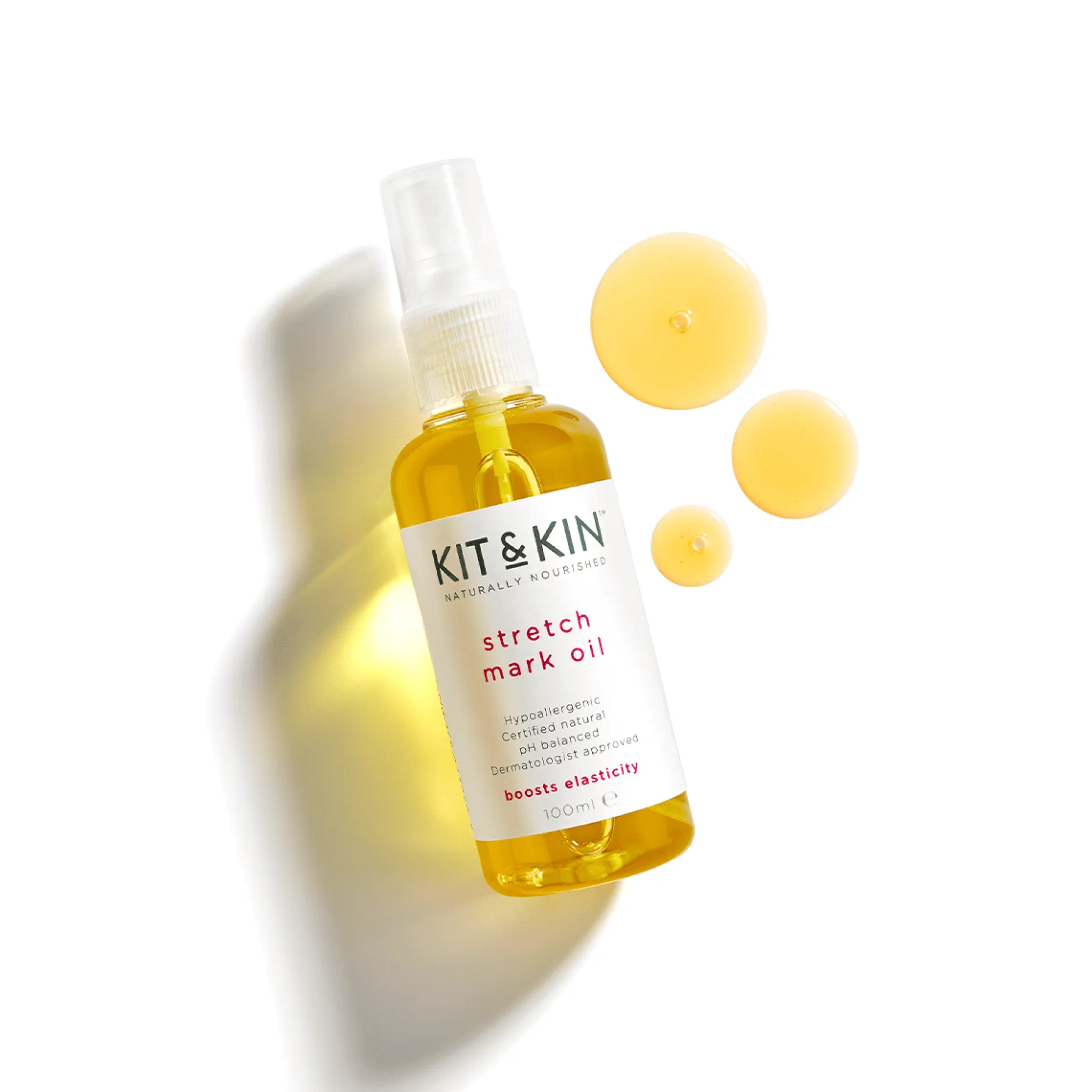 Kit & Kin Stretch Mark Oil till Gravidmagen 100 ml