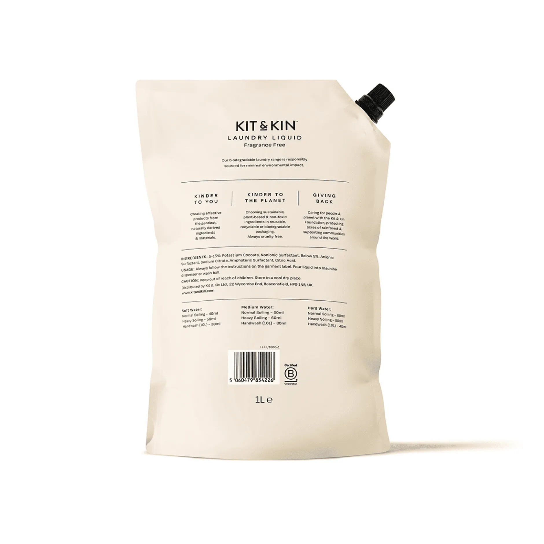 Kit & Kin Tvättmedel Parfymfri 1 liter