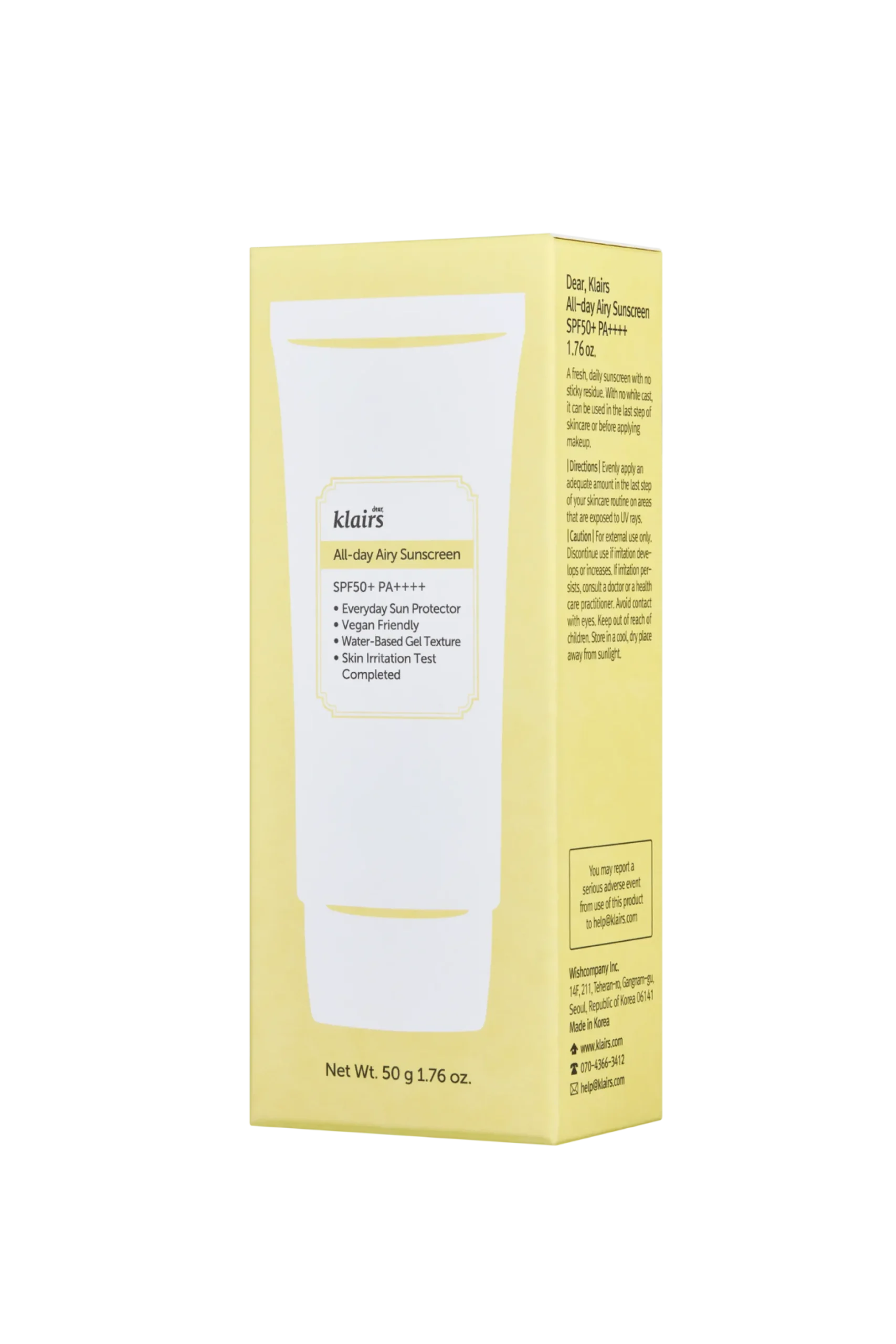 Klairs All-day Airy Sunscreen 50 ml