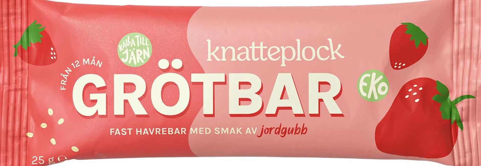 Knatteplock Grötbar Jordgubb 12 månader
