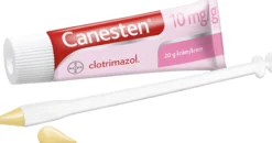 Kombinationsförpackning Mjuk Vaginalkapsel 500mg 1 st + 20g Vaginalkräm 10mg/g