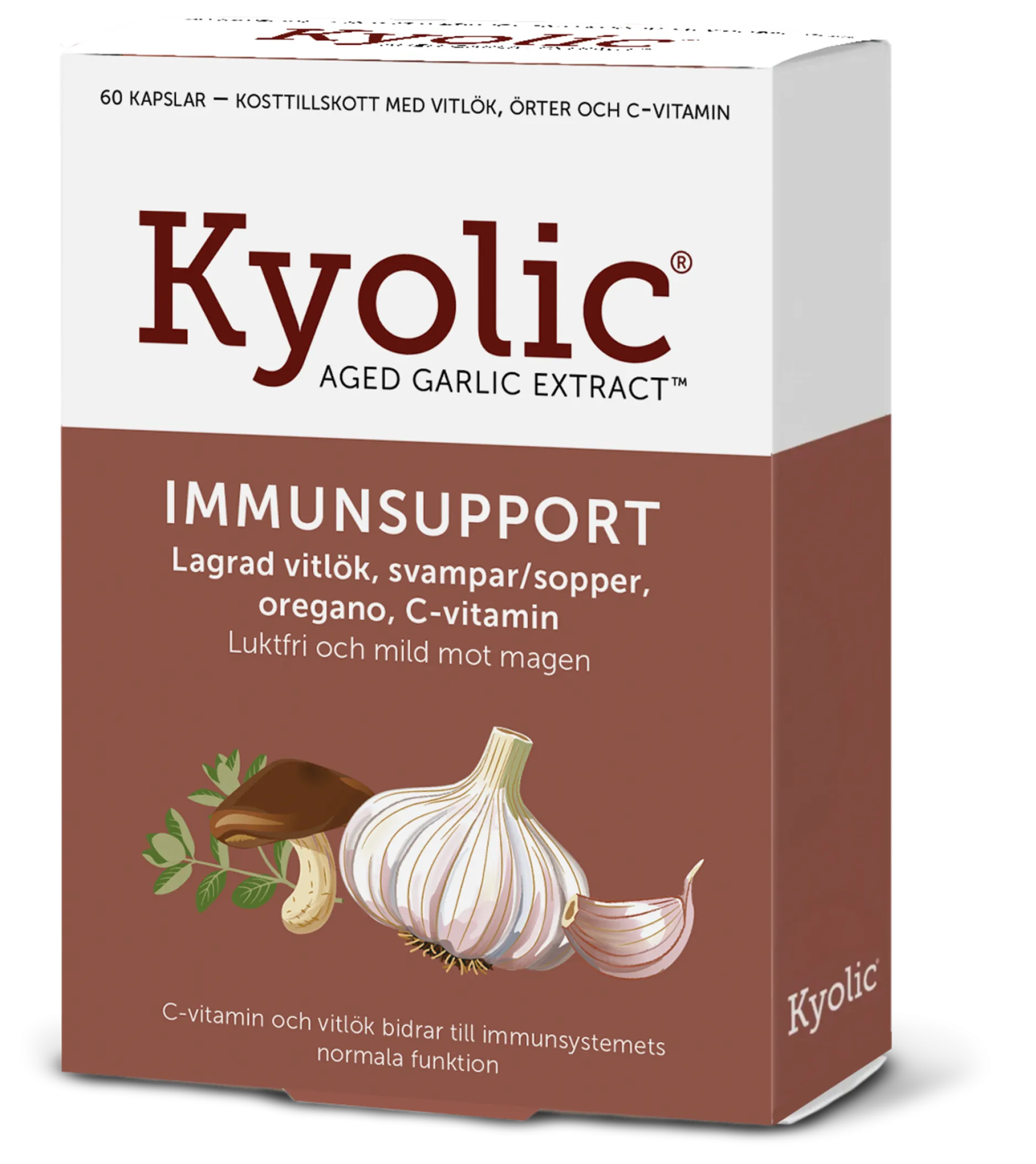Kyolic Aged Carlic Extract + Immunsupport 60 kapslar