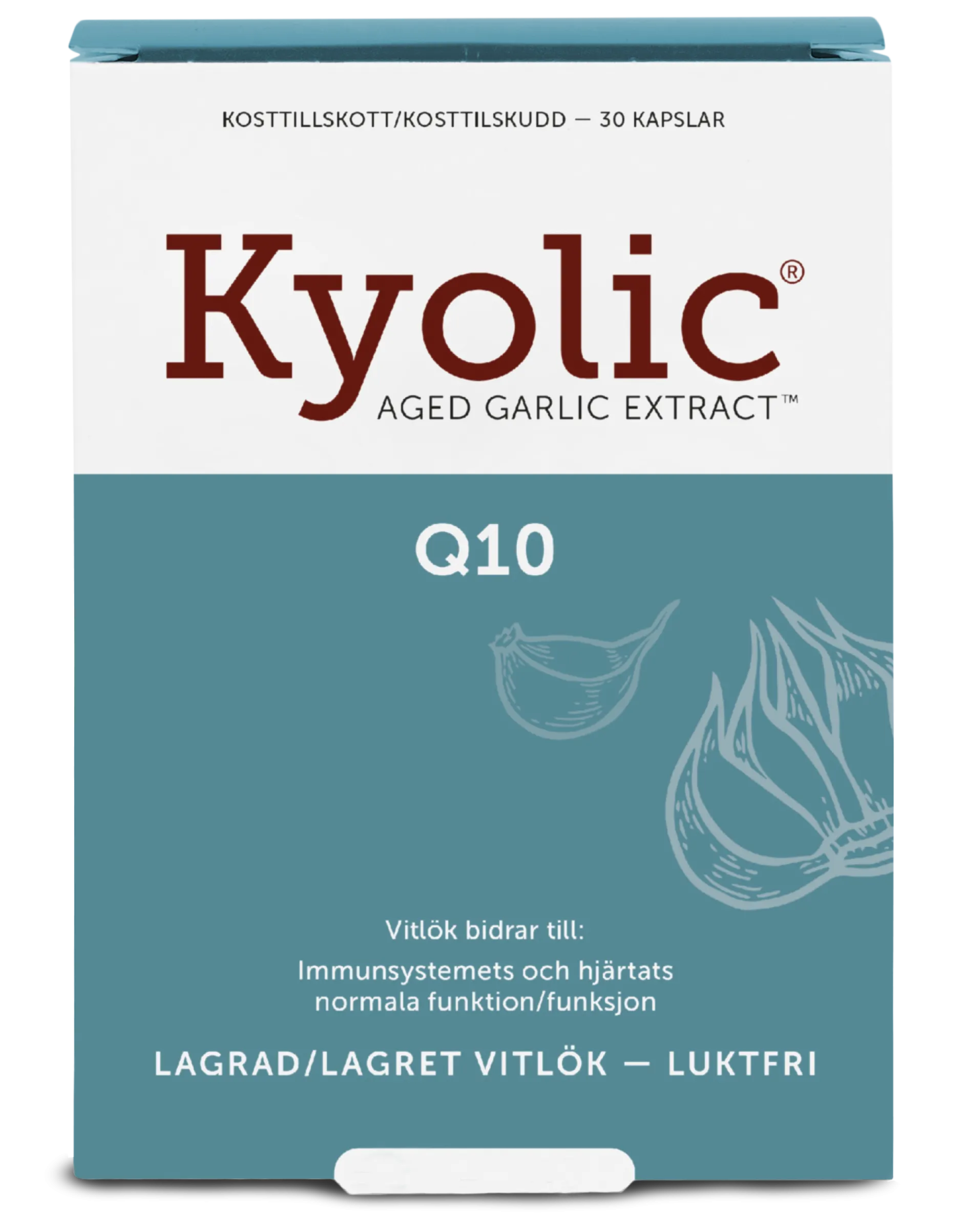 KyolicAged Garlic Extract + Q10 30 kapslar
