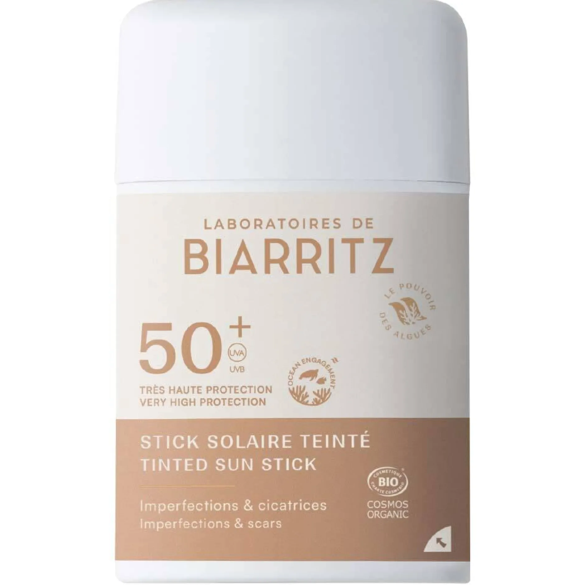 Laboratoires de Biarritz Suncare Tinted Suncsreen Stick SPF50+ 12 g