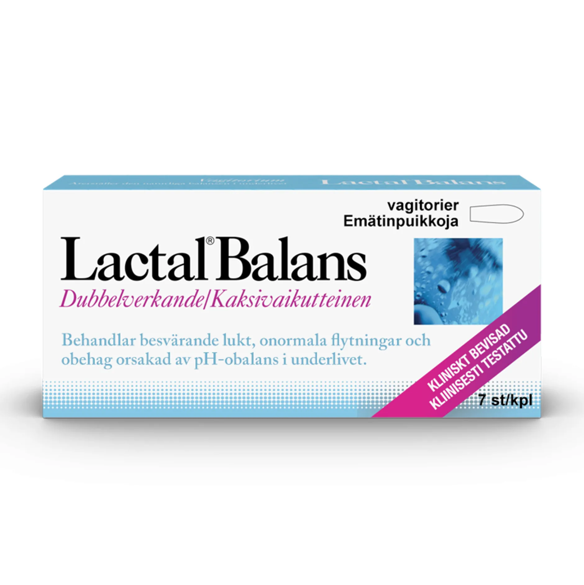 Lactal Balans Vagitorier intimvård 7 st