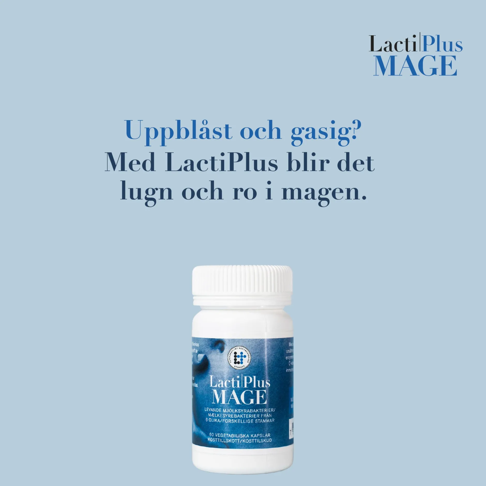 LactiPlus Mage 60 kapslar