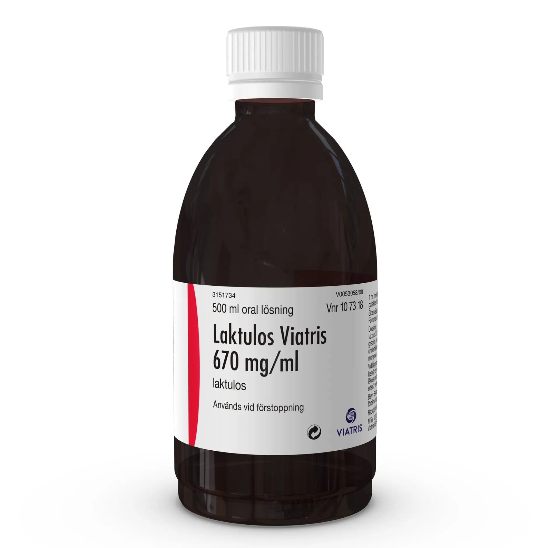 Laktulos Viatris, oral lösning 670 mg/ml, 500 ml