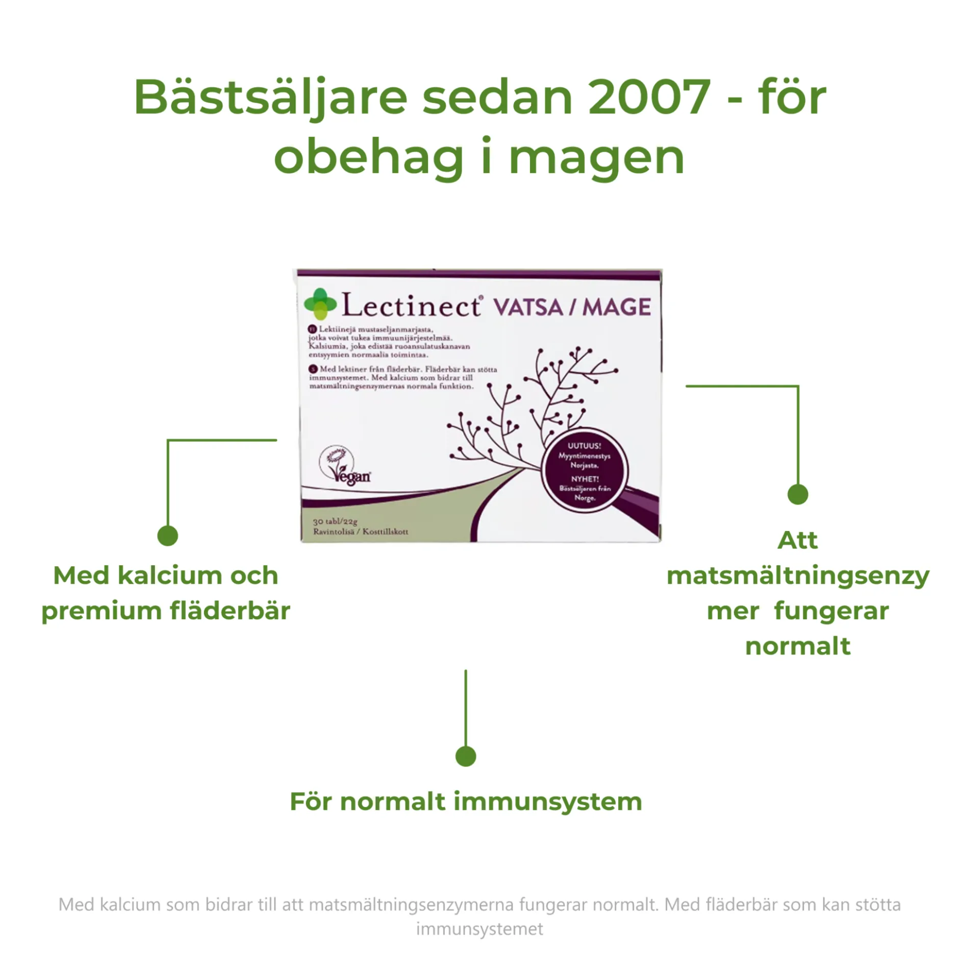Lectinect Mage 30 tabletter