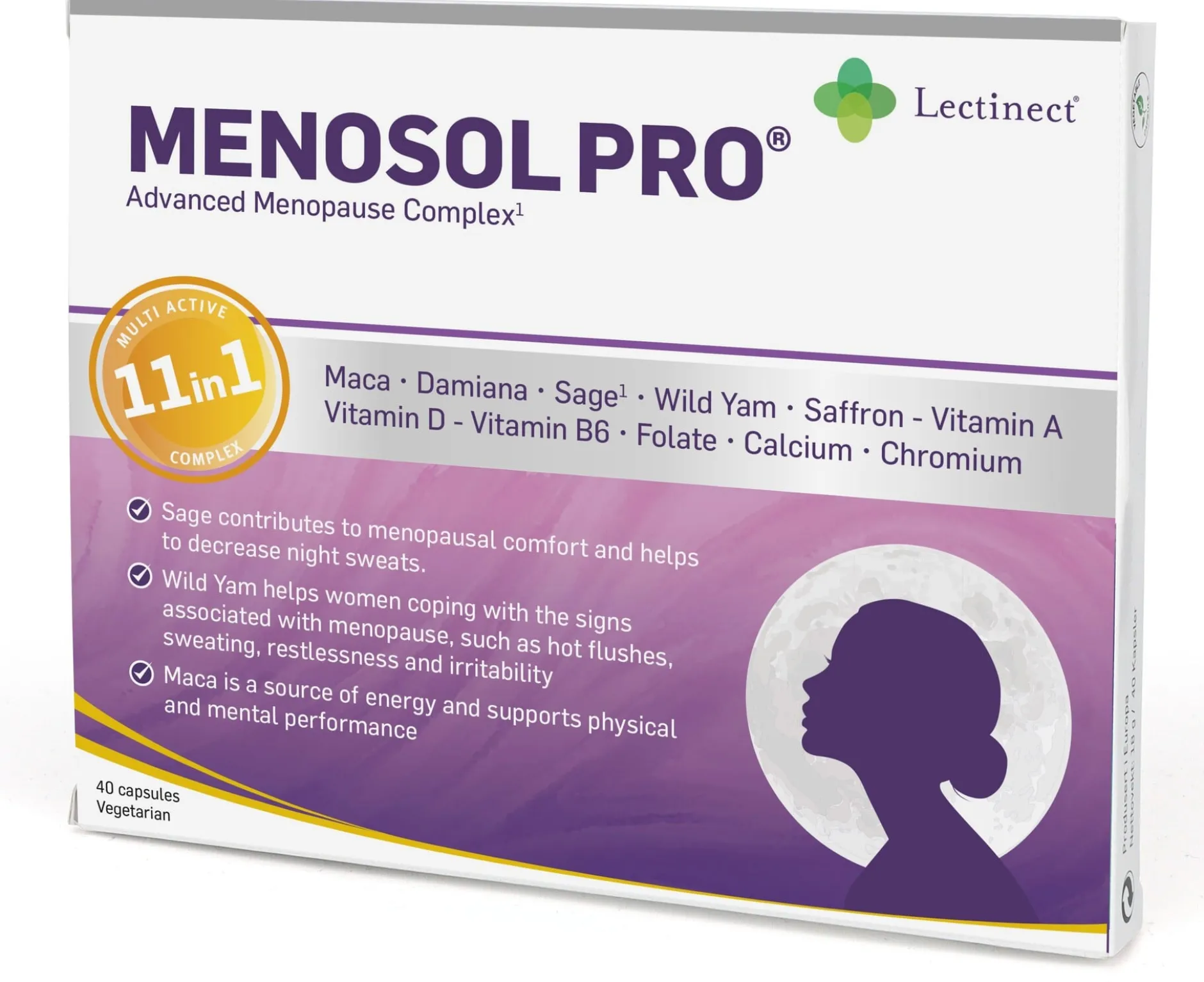 Lectinect Menosol PRO 40 kapslar