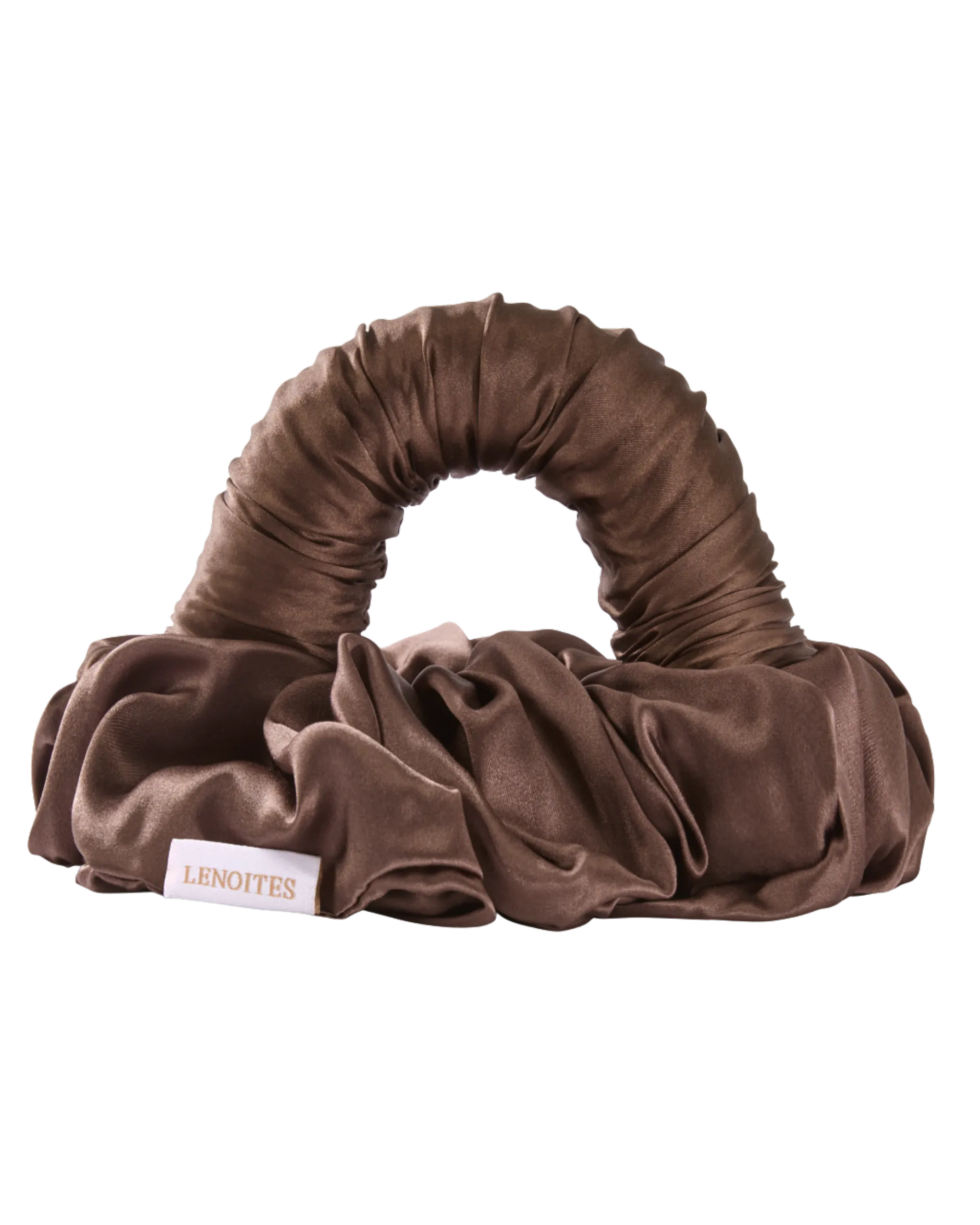 Lenoites BlowoutTie® in Mulberry Silk Mocha Espresso Original