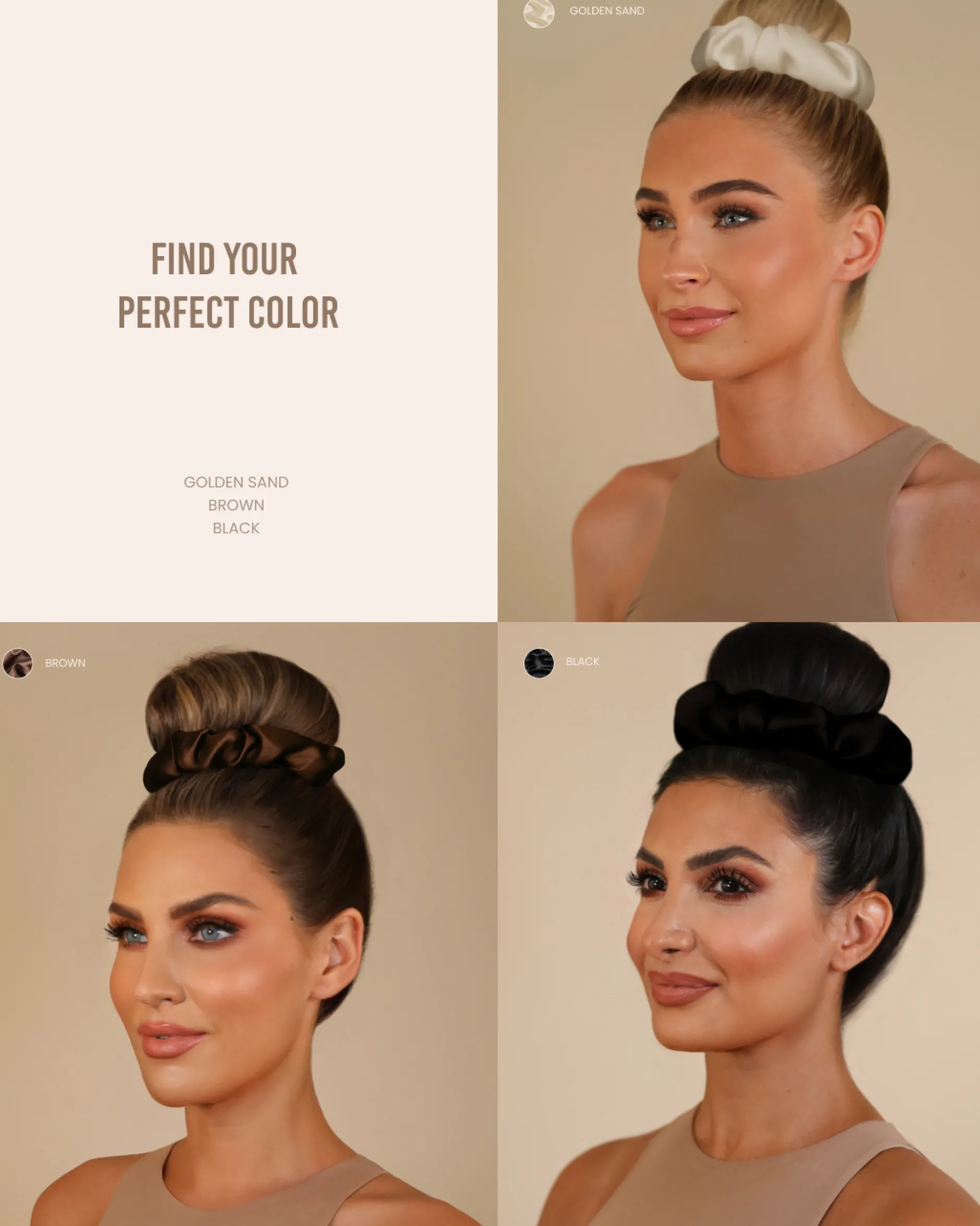 Lenoites BlowoutTie® in Mulberry Silk Mocha Espresso Original